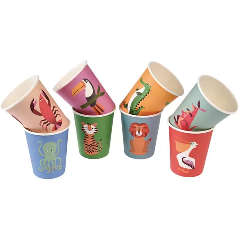 Compostable paper Coffee cups for hot drinks
