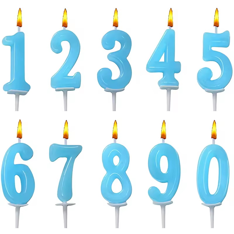 Baby Roman Number Cool Number Birthday Candle