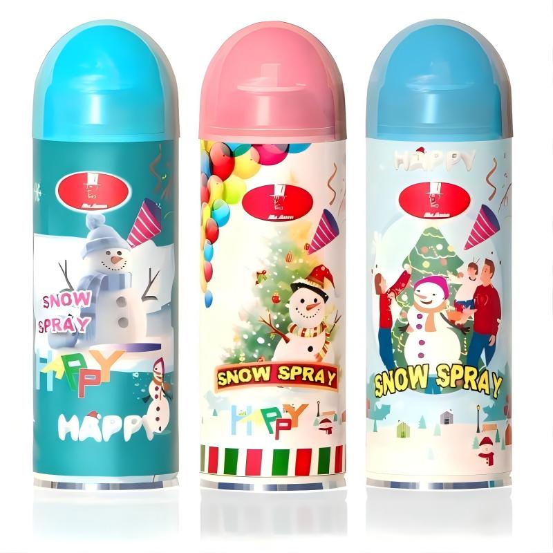 Artificial Christmas Party Foam Snow Spray Tree Holiday Winter White Aerosol Textured Christmas Decorations Spray Snow