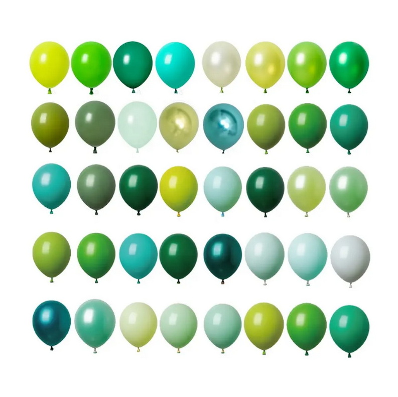 Party 12 inch Latex Lime Mint Avocado Saga Emerald Olive Green Turquoise Macaron Pastel Metallic Green Balloon for Decoration