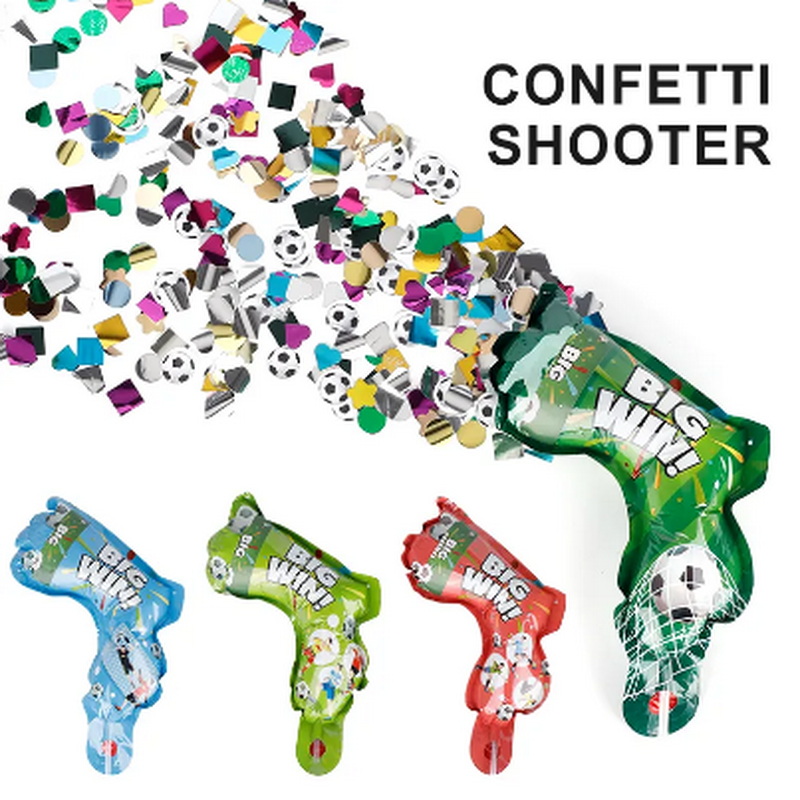 Premium Quality Inflatable Hand Held Balloon Gun Confetti Kids Toy Party Confetti Popper Gun