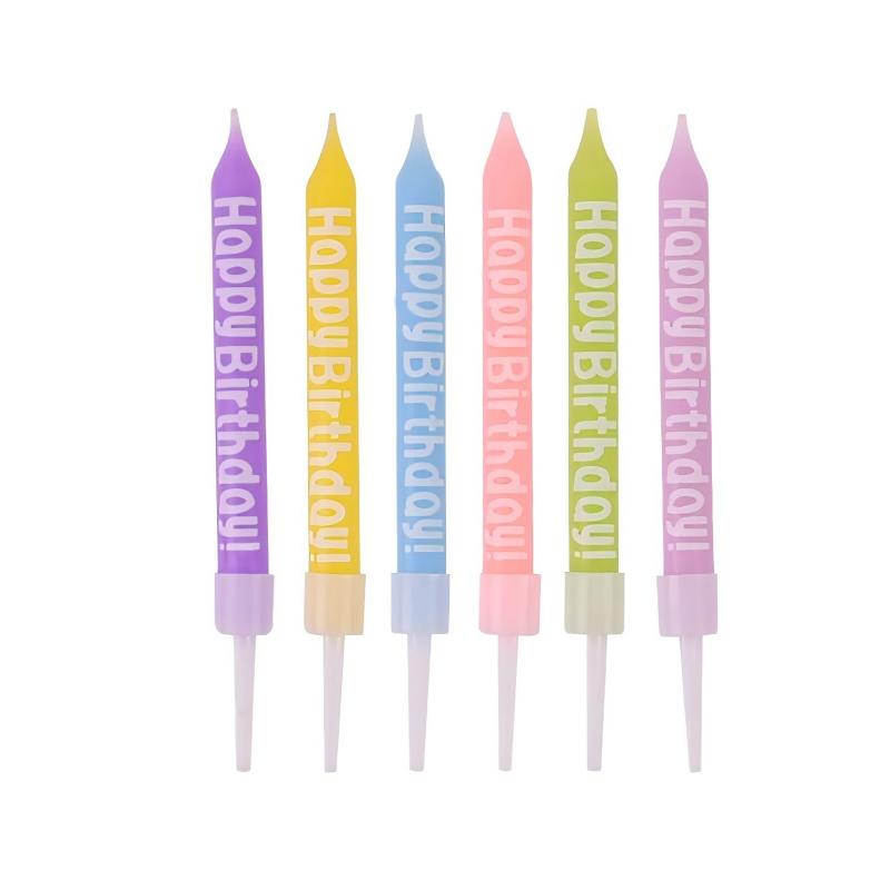 Taper Type Happy Birthday Cake Candle For Birthday Party