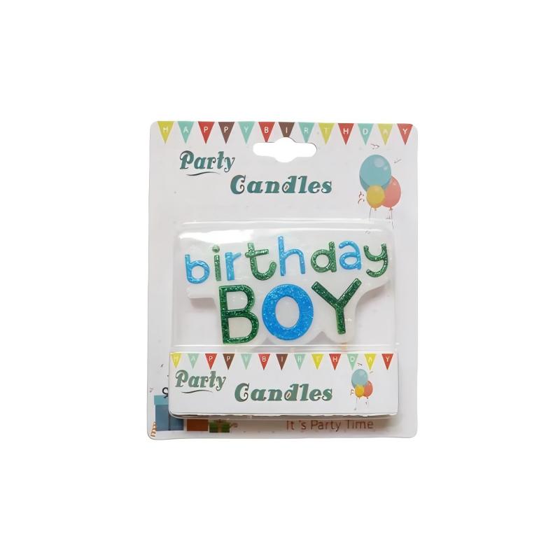 Creative Cartoon Boy Girl Birthday Candles Blue Pink Color Happy Birthday Candles