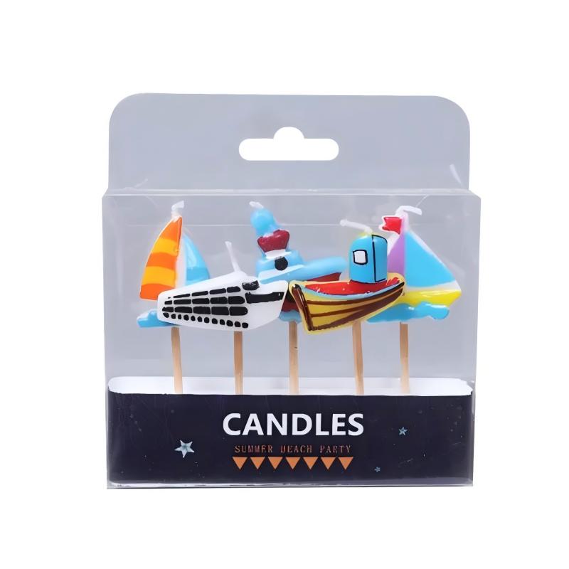 Animation Happy Birthday candle cake decoration cartoon birthday candle set for party
