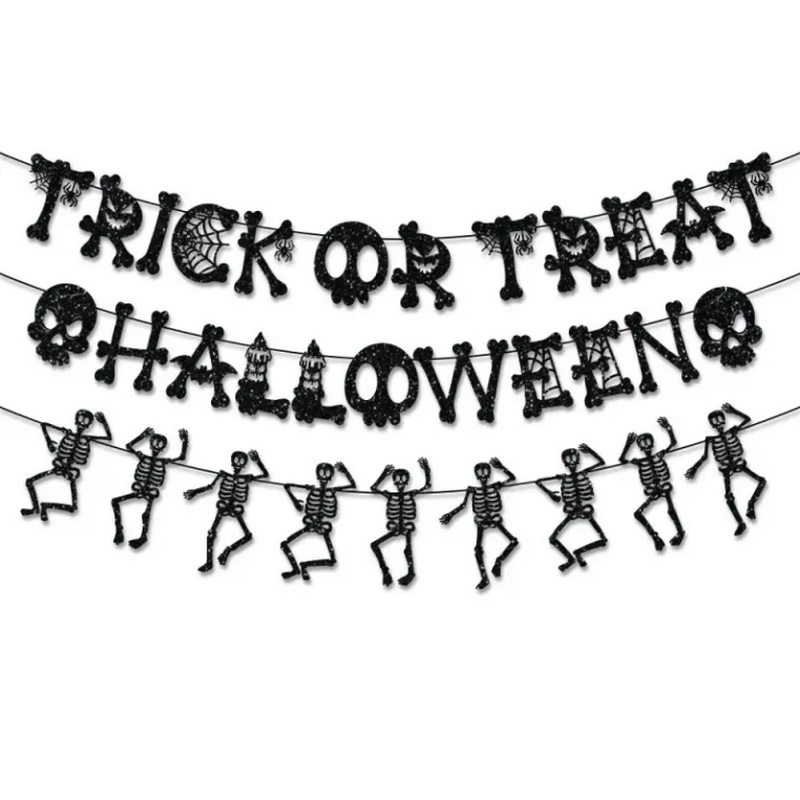 Halloween Background Decoration Flag Halloween Party Hanging Banner Decoration