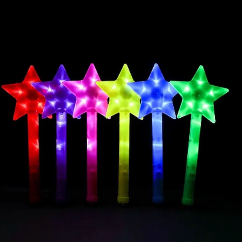 LED glow stick five-pointed star flash stick atmosphere cheering props concert support glow stick