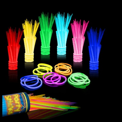 Party Supplies Led Fishing Glow in the Dark Sticks 100 Pack Glow Sticks Bulk Party Bracelets Necklace Light Stick