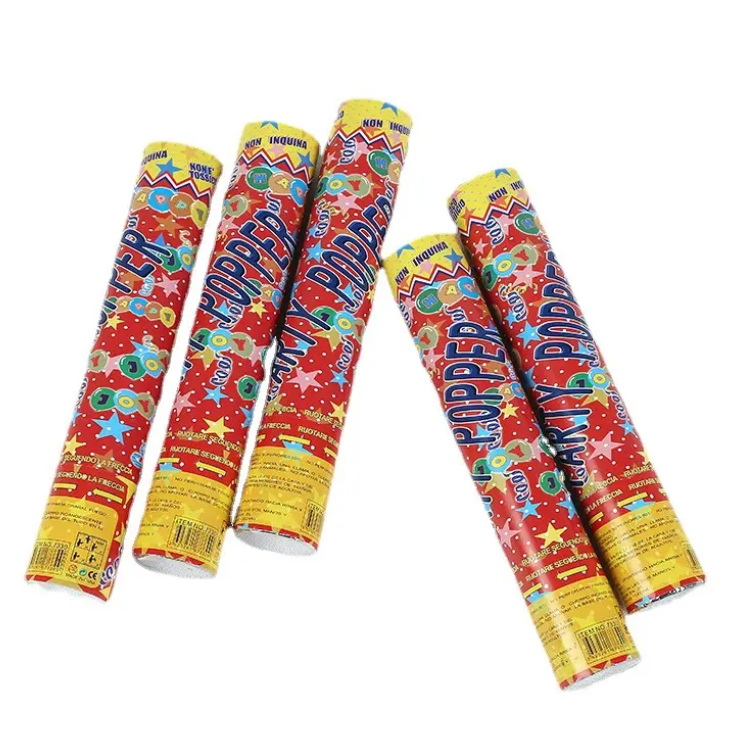 Wholesale Wedding Confetti Popper Colorful Confetti Cannon for Festival Party Decorations High Quality Party Popper