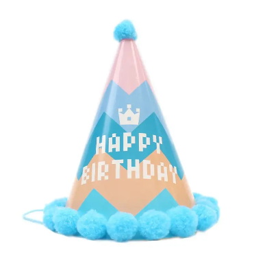 Colors Kids Adults Birthday Party Hats Rainbow Birthday Cone Hats