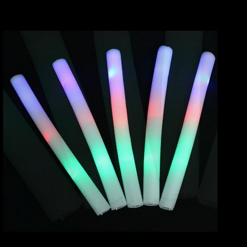 LED Flashing Foam LED Sponge Luminous Rod for Concert/Party with custom logo
