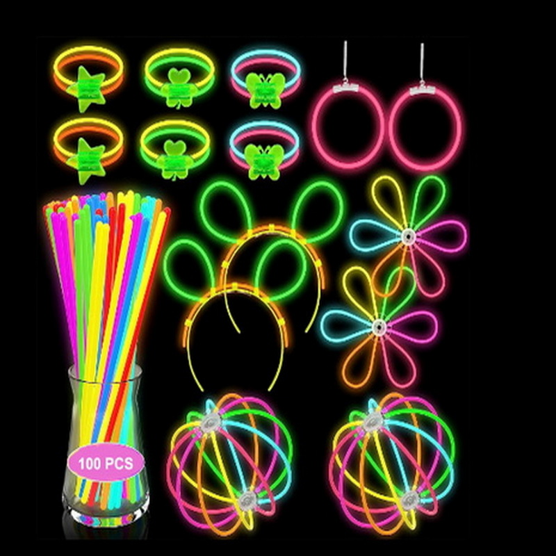 Bulk Glow Sticks 100 Pack Glow In Dark Sticks
