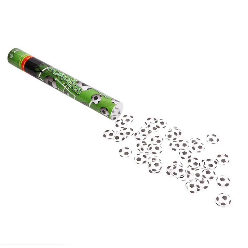 Factory Direct Price Football Paper Shape Confetti Cannon Game Celebration Party Popper