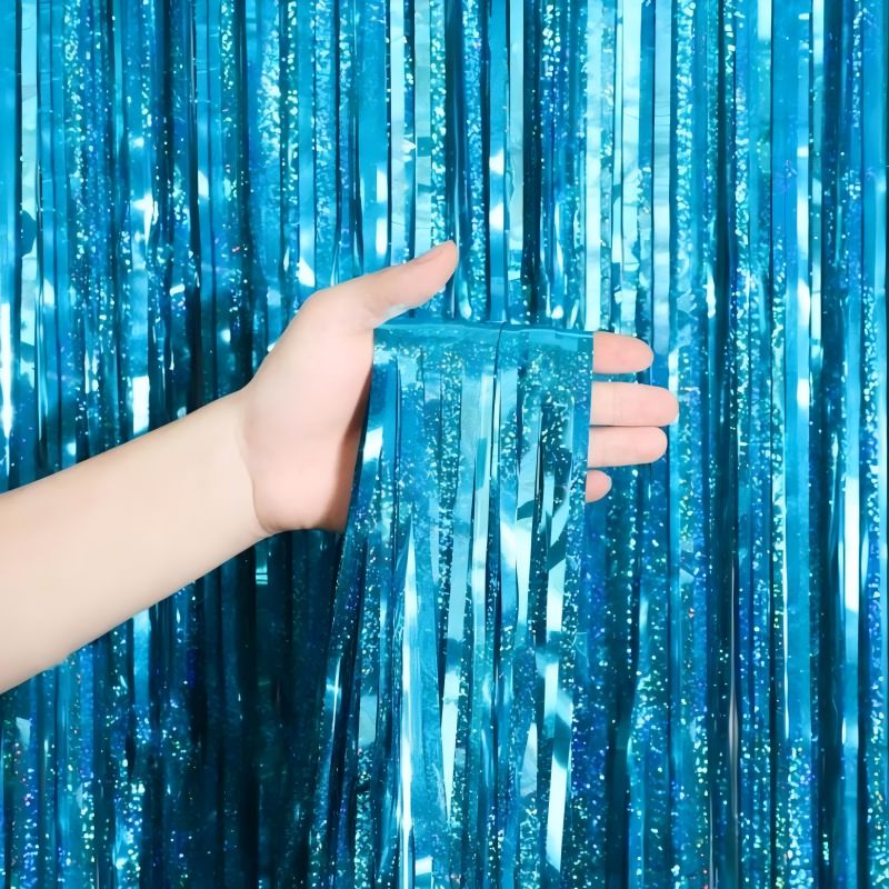 Multiple Size Many Colors Metallic Tinsel Foil Fringe Door Curtains for Party Photo Backdrop