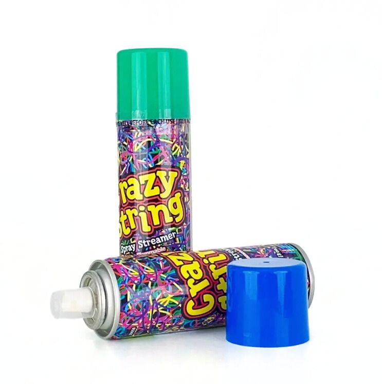 Environmental party decoration colorful silly party string spray crazy spray silly string