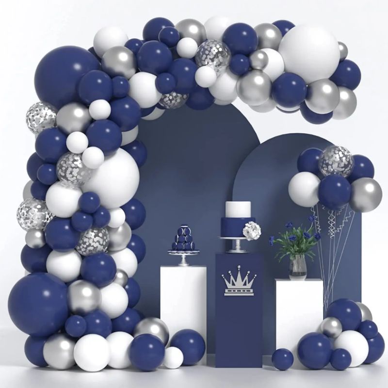custom Garland Arch kit Navy Blue Pink Rose Gold latex Balloons Gender Reveal Boy Girl Baby Shower Wedding Decorations balloons