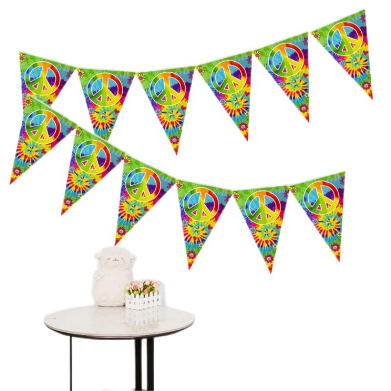 Birthday Party Paper Banner Party Carnival Decoration Baby Show Holiday Party Tableware Customized Service