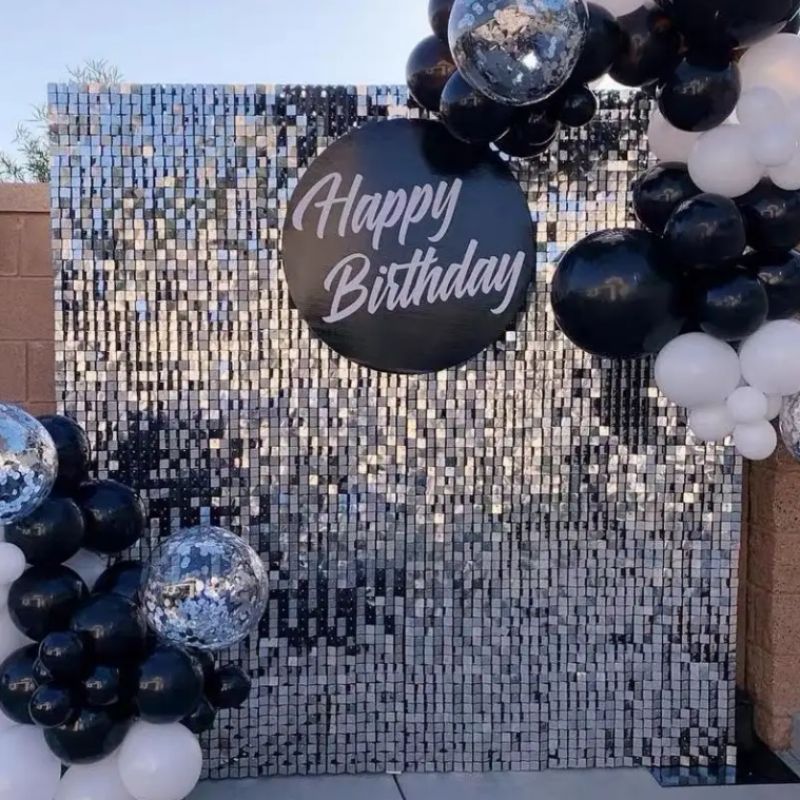 30X30CM Party Glitter 8*8f Glitter wall wedding decoration board