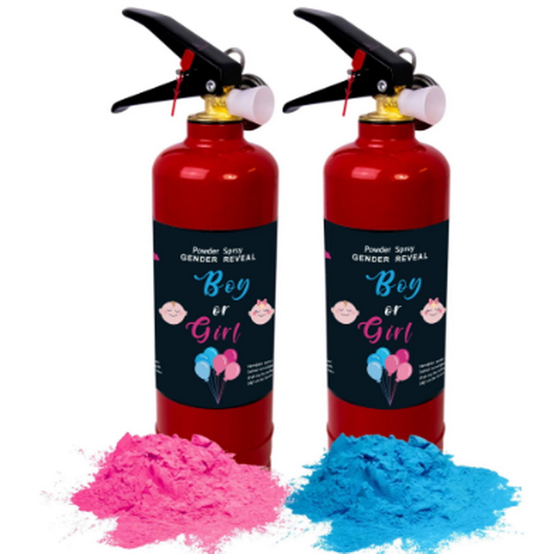 HEHE Girl or Boy Baby Gender Reveal Fire Extinguisher 250g Powder Smoke Color Blasters