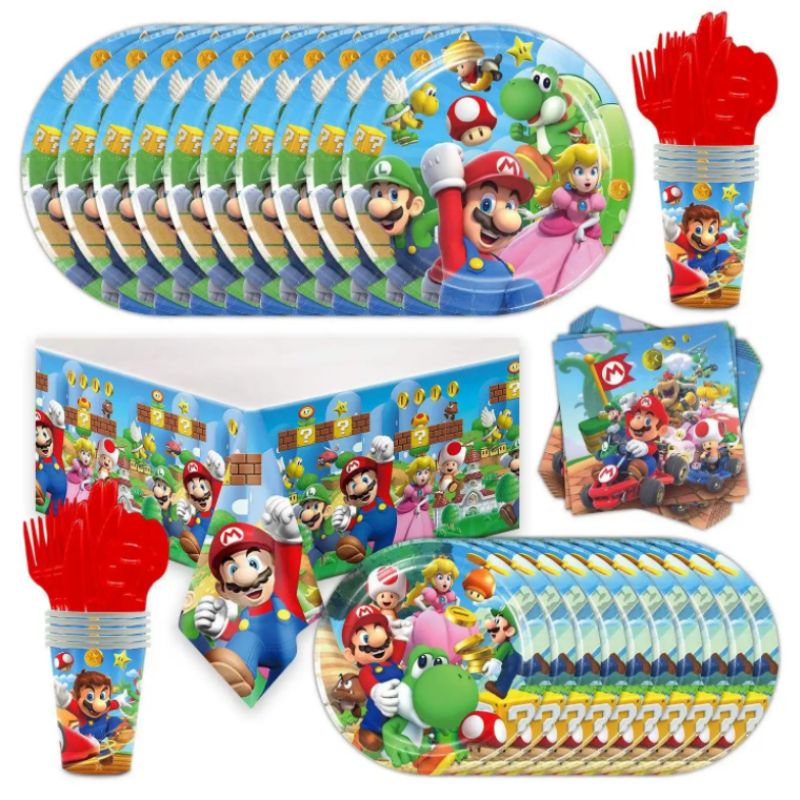 Kids 1st 2nd 3rd 4th Children's Birthday Theme Party Cartoon Story Disposable Party Tableware Supplies K2044