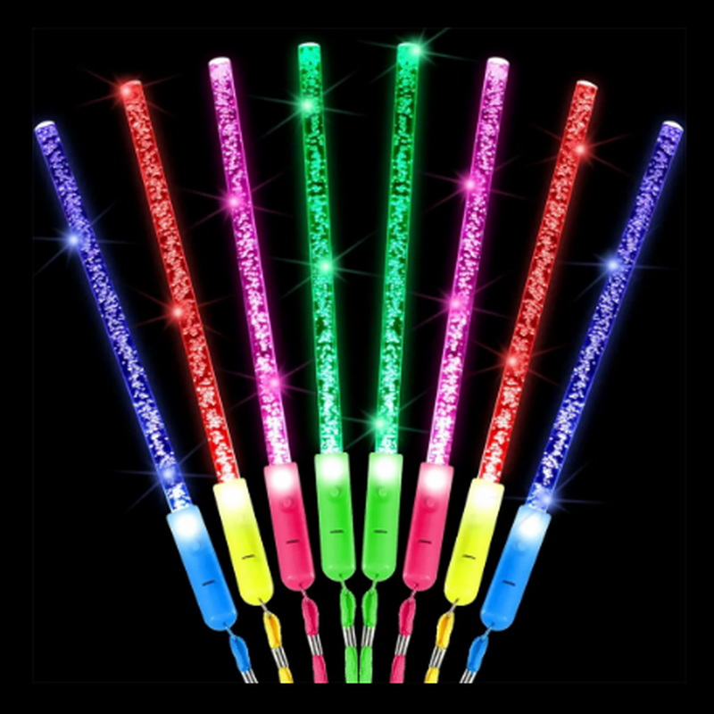Hot Sale Electronic Flashing Fairy RGB Cheering Up Led Light Glow Stick for Neon Party Supplies