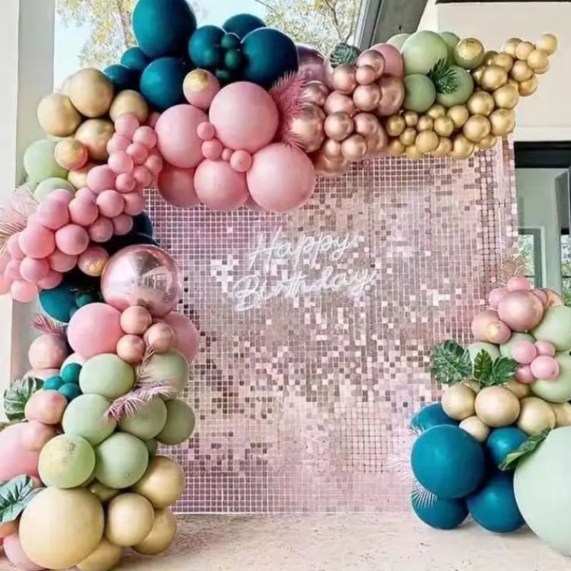 Glitter Square 4d 3d Bling Shiny Panel Backdrop Outdoor Decoration Shimmer Wall Backdrop Panels