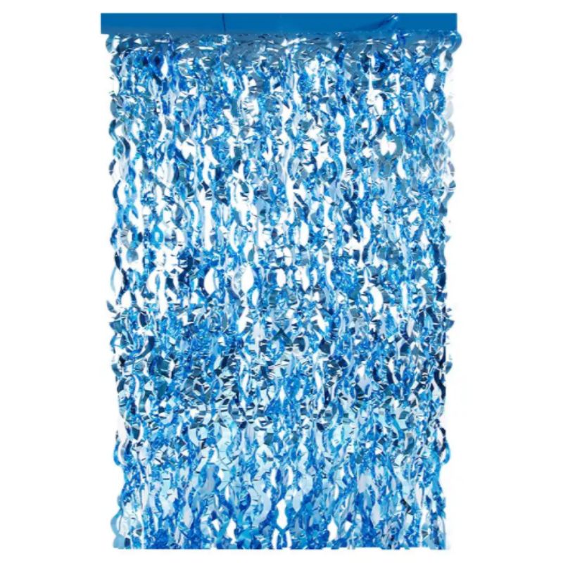 Party Celebration Wall Decoration 1*2M Glitter Curtain Wavy Backdrop Metallic Tinsel Foil Curtain Background Fringe