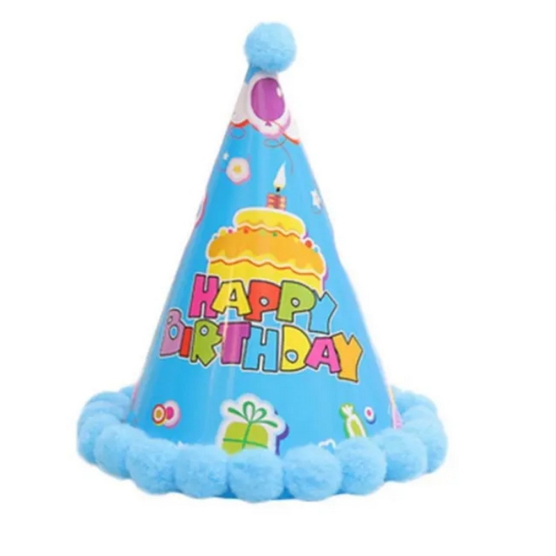 Factory wholesale Birthday Hats Dress Up Girls Boys Party Supplies Kids Adults Birthday Hat Decoration Paper Birthday Hat