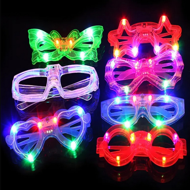 Wholesale Night Concert Supplies LED Party Flashing Glasses Children Luminous Chinese LED Lights Christmas Easter Graduation