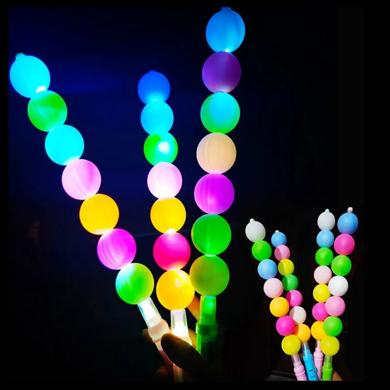 Colorful LED Light Sticks Christmas Birthday Wedding Party Supplies Flashing Plastic Candied Haws for Luminous Events