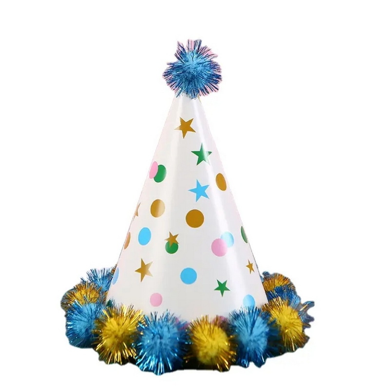 angel wing paper Happy birthday hat birthday hat multi color for birthday party