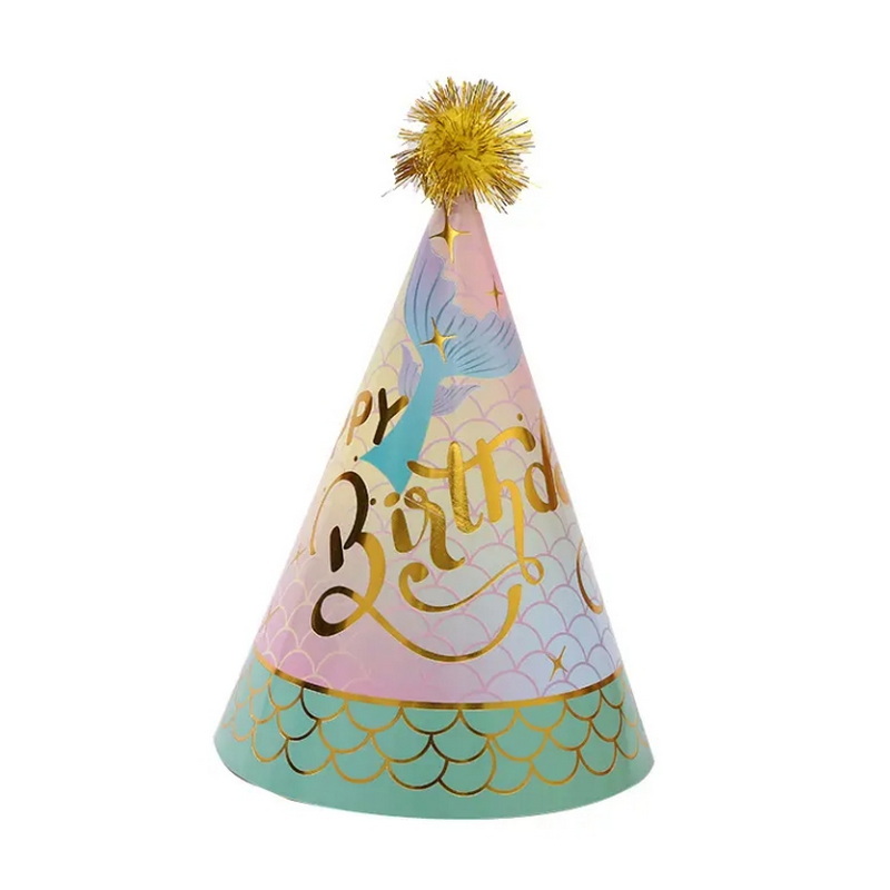 Wholesale Colorful Hats for Happy Birthday Party Supplies Paper Cone Hats with Kids For Memorable Parties