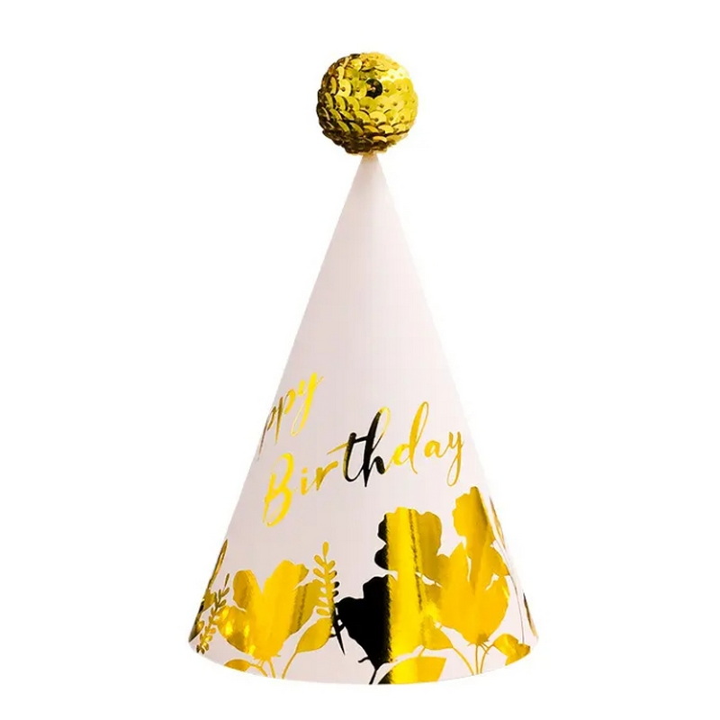 Custom made Paper Happy party hat birthday Cap 18th birthday hats to party hat