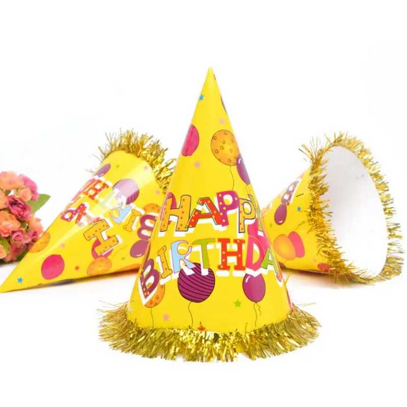 Birthday Hat Children's Adult First Year Paper Crown Party Hat Birthday Party Dressing Supplies Cake Hat