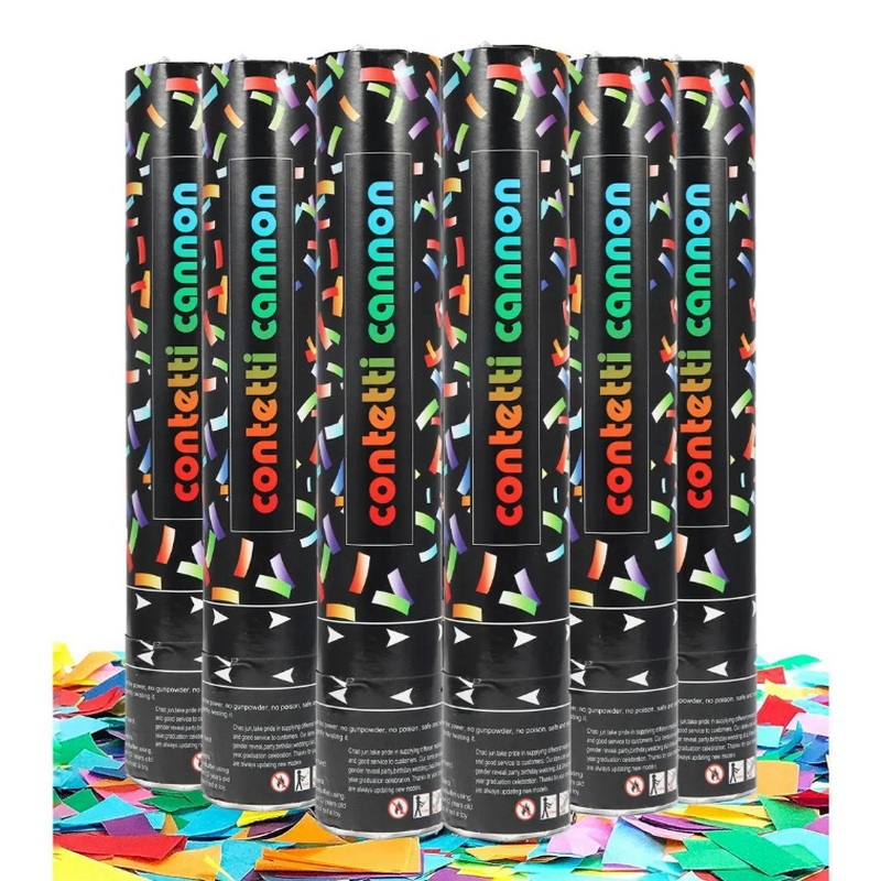 wholesale biodegradable multicolor confetti cannon for any party confetti shooter party poppers