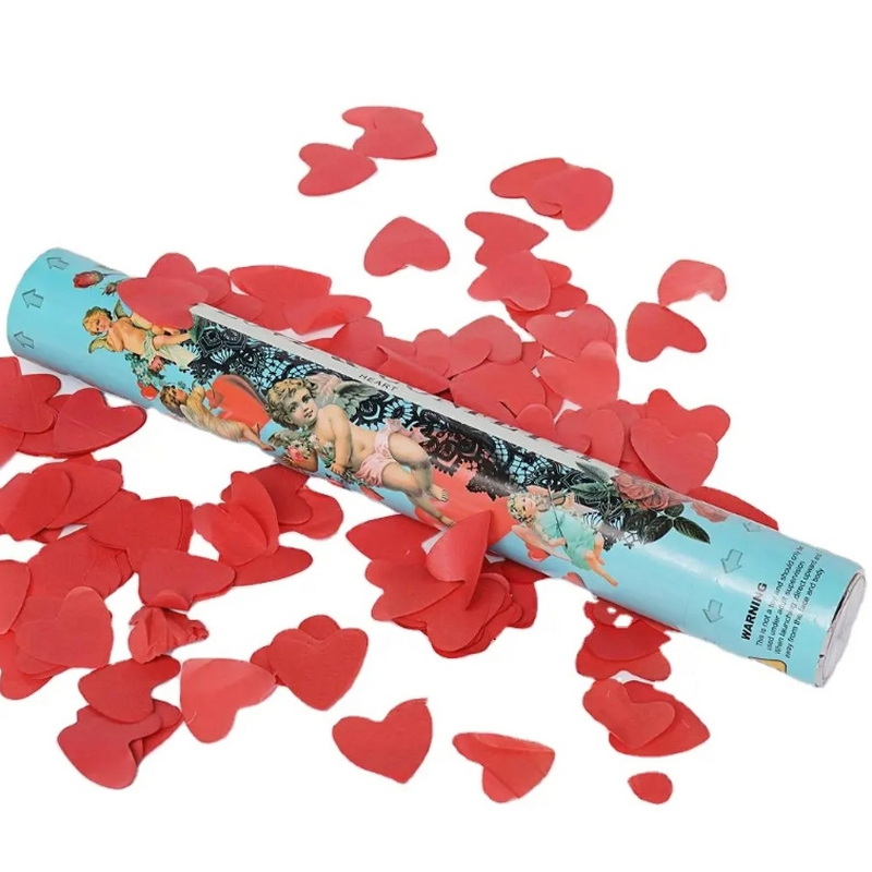 Romantic Rose Petal Wedding Flowers Party Popper Eco Friendly Confetti Shooter Cannon