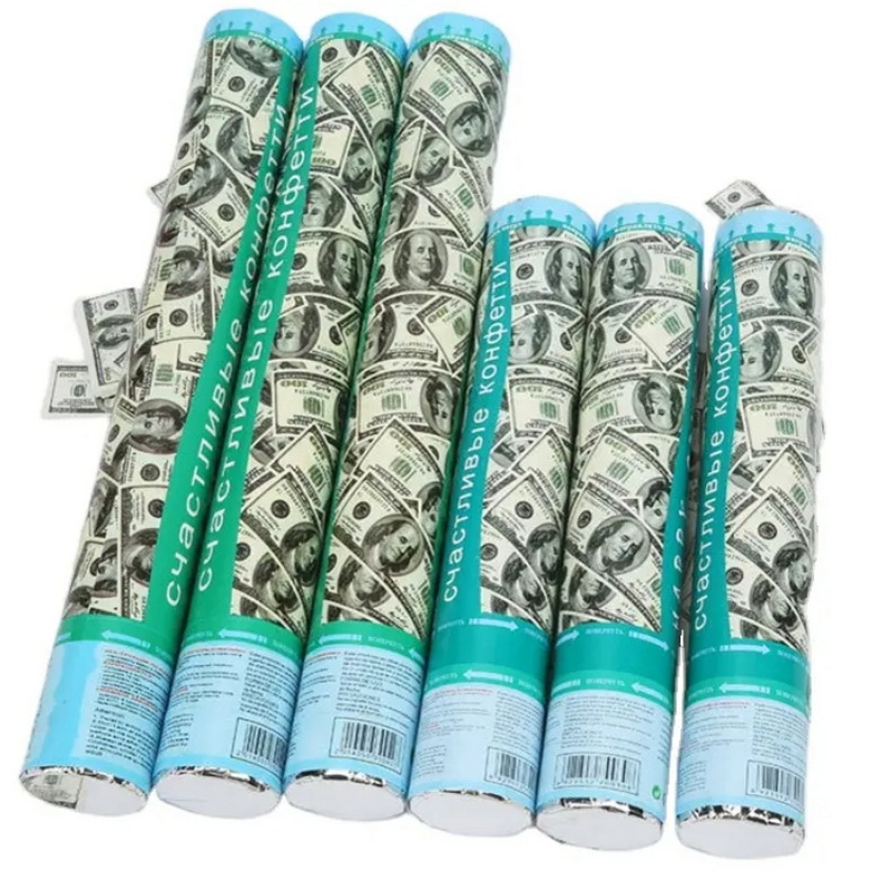 High Quality Money Confetti Cannon Money Paper Party Confetti Shooter