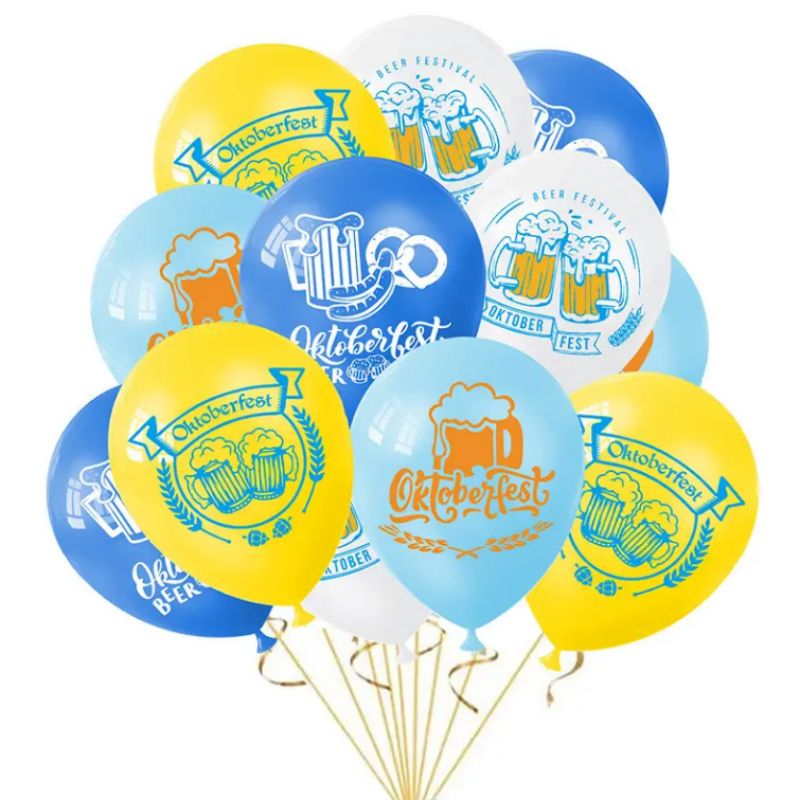 Oktoberfest party set Decoration supplies 12-inch latex balloon set