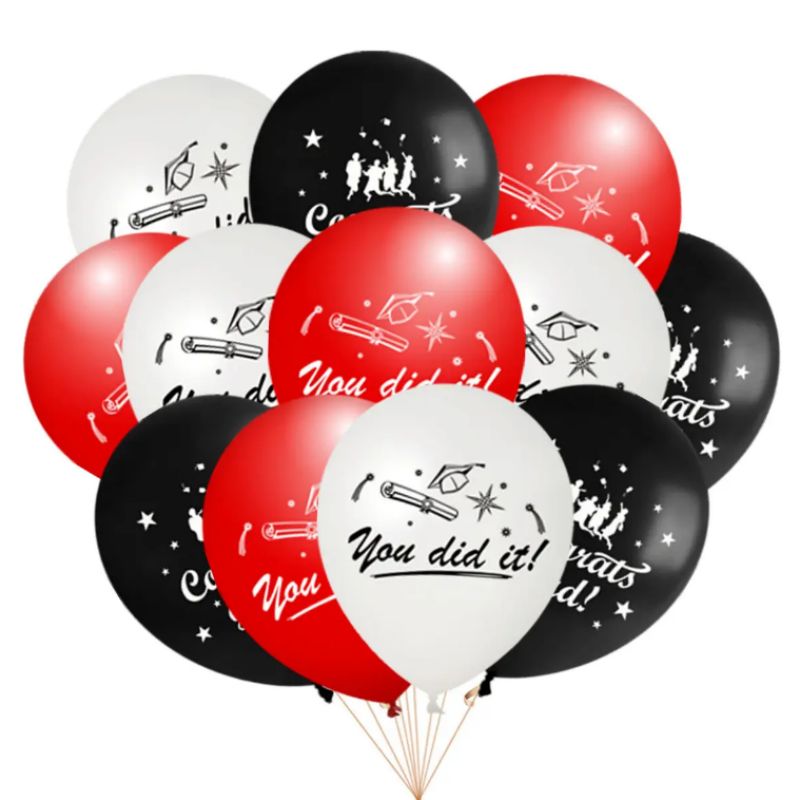 New graduation season School party theme balloon graduation ceremony decorative balloon graduation season 12 inch latex balloon