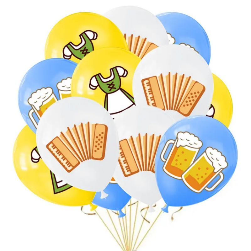 Beer party Munich Oktoberfest party decoration decoration scene latex balloon set